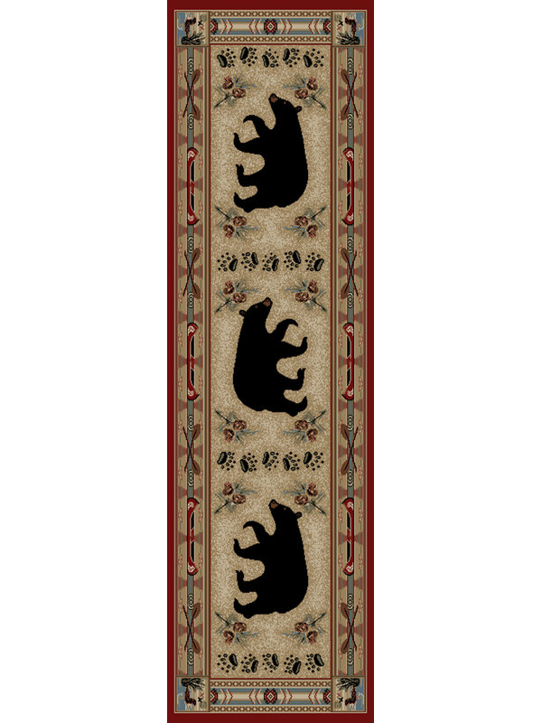 Mayberry Rug Hearthside Woodlands Bear Area Rug & Reviews Wayfair